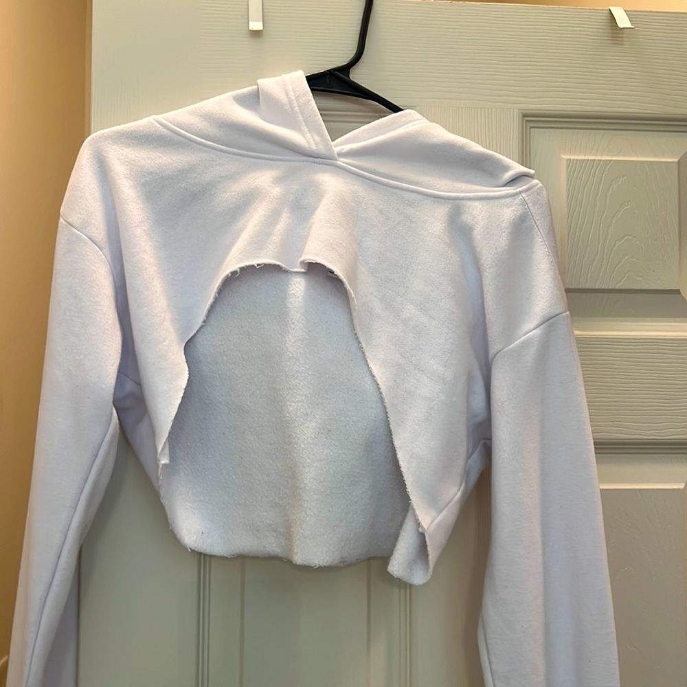 White hoodie size large